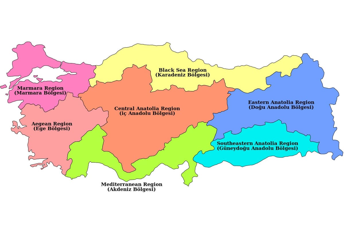 mapa Turcji