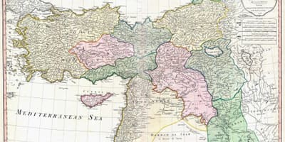 Mapa Turcji starożytny