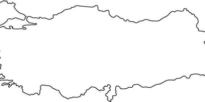 Mapa Turcji zarys
