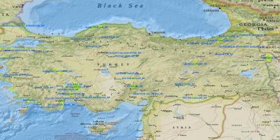 Mapa Turcji parki narodowe